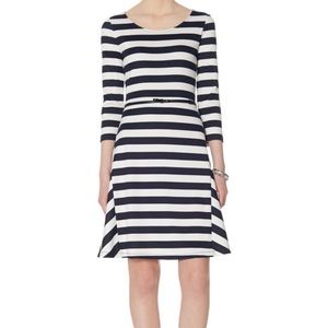 The Limited striped A-line dress